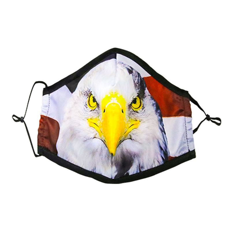 การพิมพ์สีเต็มรูปแบบที่ปรับได้ใหม่ 3 ชั้นหน้ากากฝ้ายต่อต้านมลพิษ 