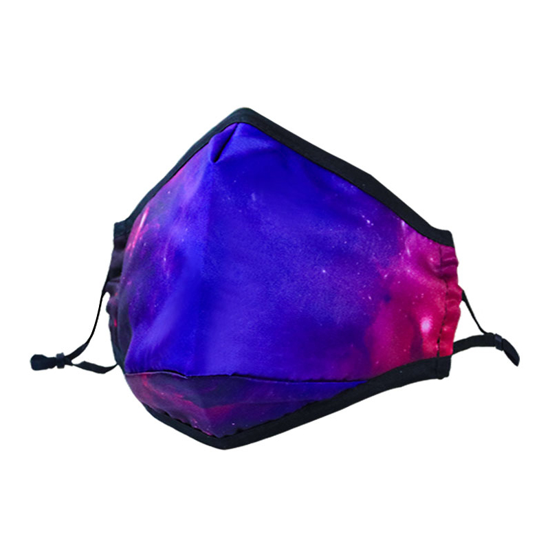 หน้ากากผ้าฝ้ายสำหรับผู้ใหญ่ที่กำหนดเองพร้อมการพิมพ์ขนาดเต็ม 