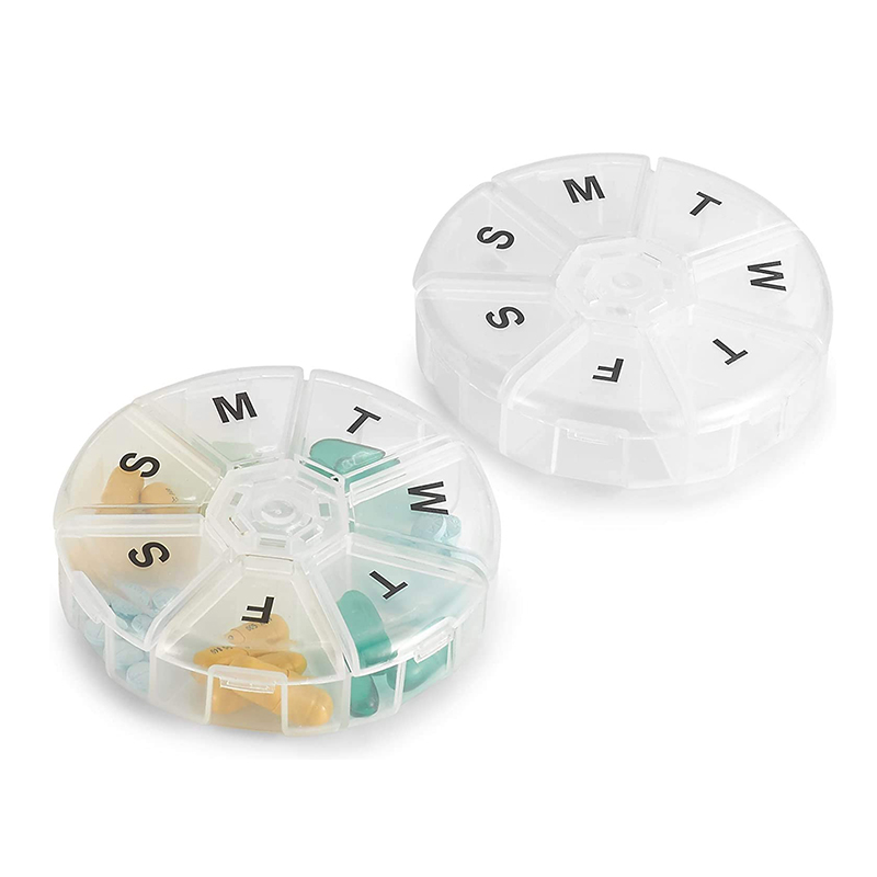 ผู้วางแผนการแพทย์รายสัปดาห์ขนาดเล็กแบบพกพา 