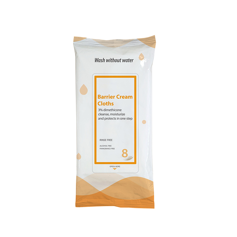 Hypoallergenic Disposerive Premoistened Barrier Cream Cloths สำหรับการดูแลผิวไม่หยุดนิ่ง 