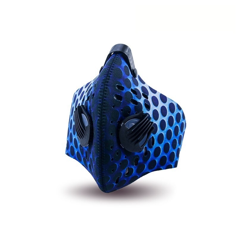 เครื่องช่วยหายใจใบหน้าที่ระบายอากาศได้ง่ายพร้อมตัวกรองสำหรับปีนเขา 