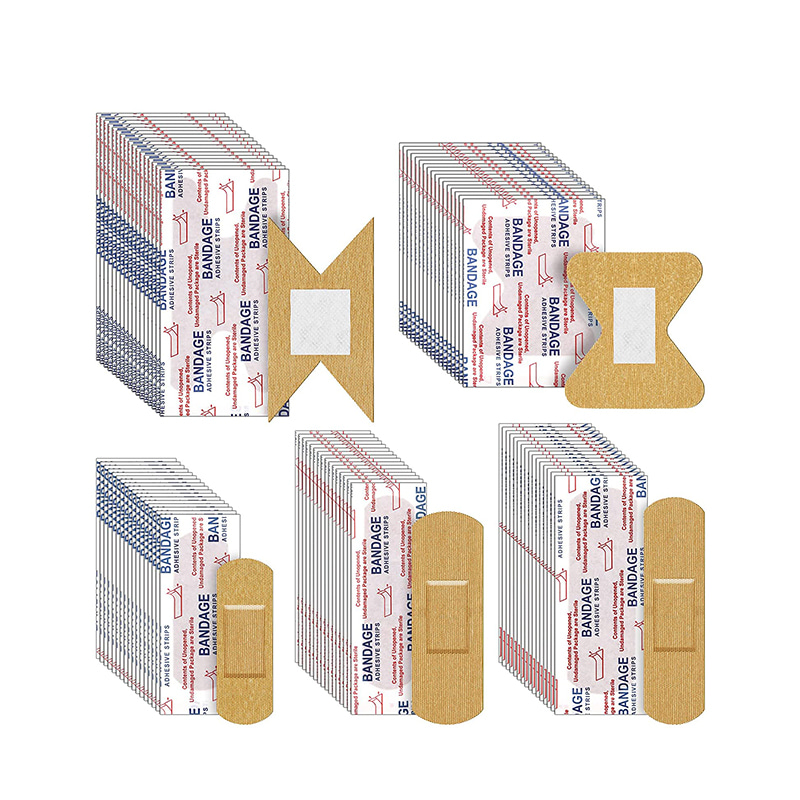 การปฐมพยาบาลด้านผ้าผ้าพันแผลกาวที่ยืดหยุ่นสำหรับรอยถลอกเล็กน้อย