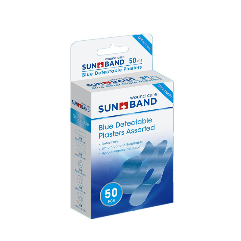 พลาสเตอร์กาวที่ตรวจพบได้ด้วยน้ำสีฟ้าแปลกใหม่ 