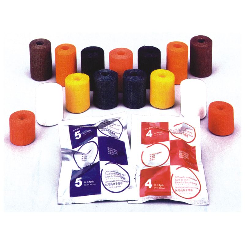 การหล่อผ้าพันแผลการปฐมพยาบาลเทปหล่อไฟเบอร์กลาส