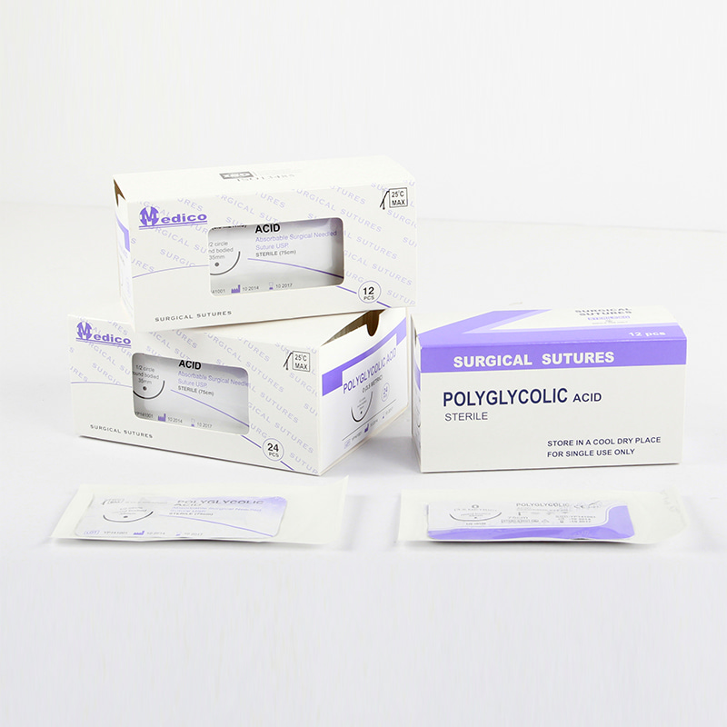 การผ่าตัดที่ดูดซึมได้ polyglycolicacid (PGA)